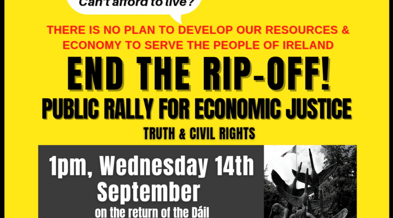 for Economic Justice & to End the Rip-Off!